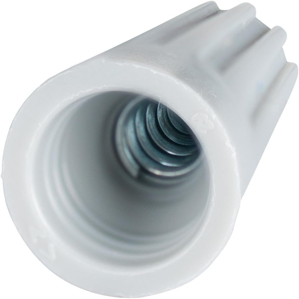 25-AWC Wiregard Screw-On Wire Connector Assortment, 22-8 AWG, Electrical Wire Nuts, 25 Pk, Blue, Grey, Orange, Red and Yellow