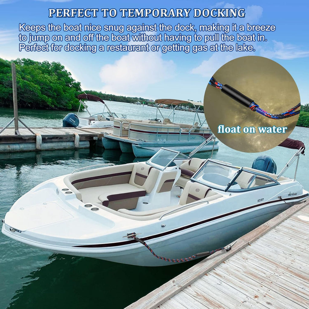 Boat Bungee Dock Lines, Mooring Lines, Boating Gifts for Men, Boat Accessories, Pontoon Accessories, Perfect for Bass Boat, Jet Ski (5 Feet)
