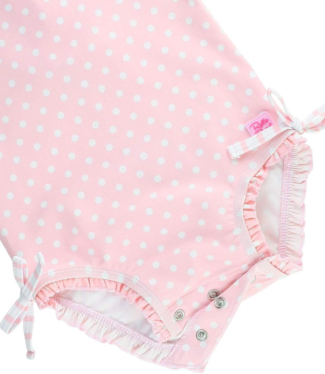 Baby Girls UPF 50+ Sun Protection Gingham Printed Long Sleeve One Piece Rash Guard Swimsuit with Zipper