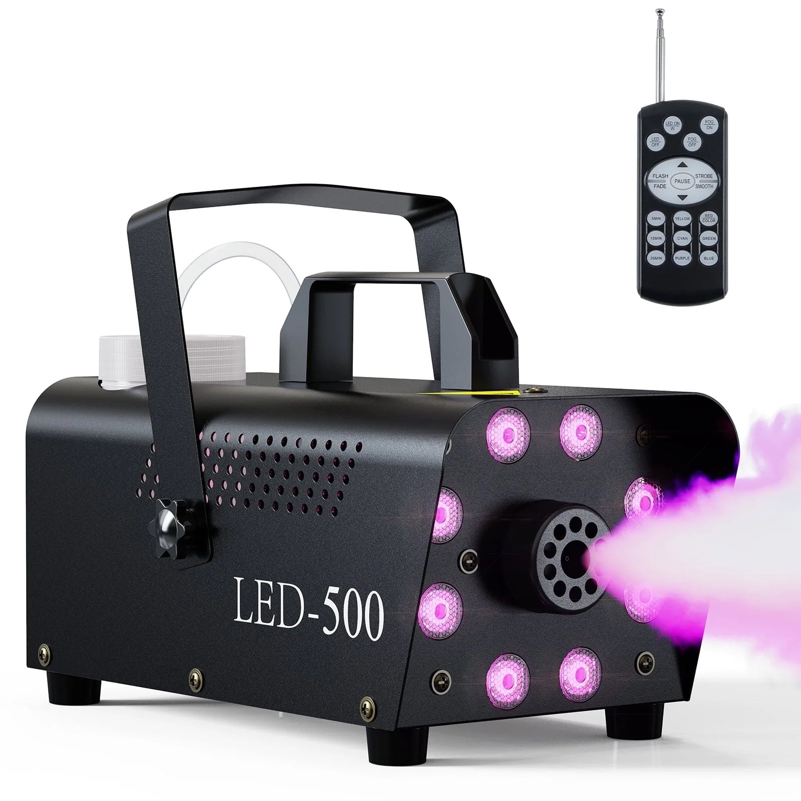 Máquina De Humo De Halloween, Control Remoto, Luces LED De 3 Etapas