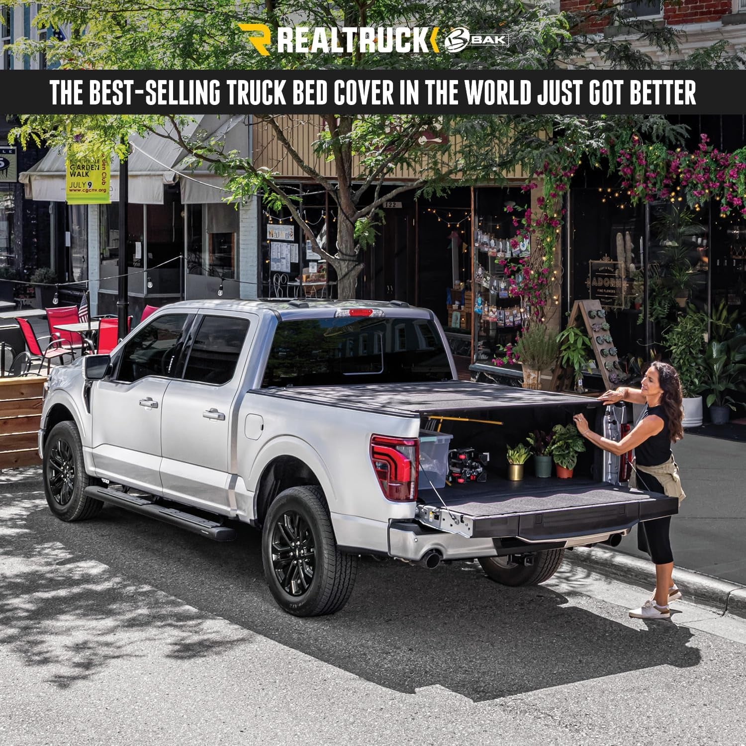 BAK Bakflip MX4 Hard Folding Truck Bed Tonneau Cover | 448329 | Fits 2015-2020 Ford F-150 5' 7" Bed (67.1")