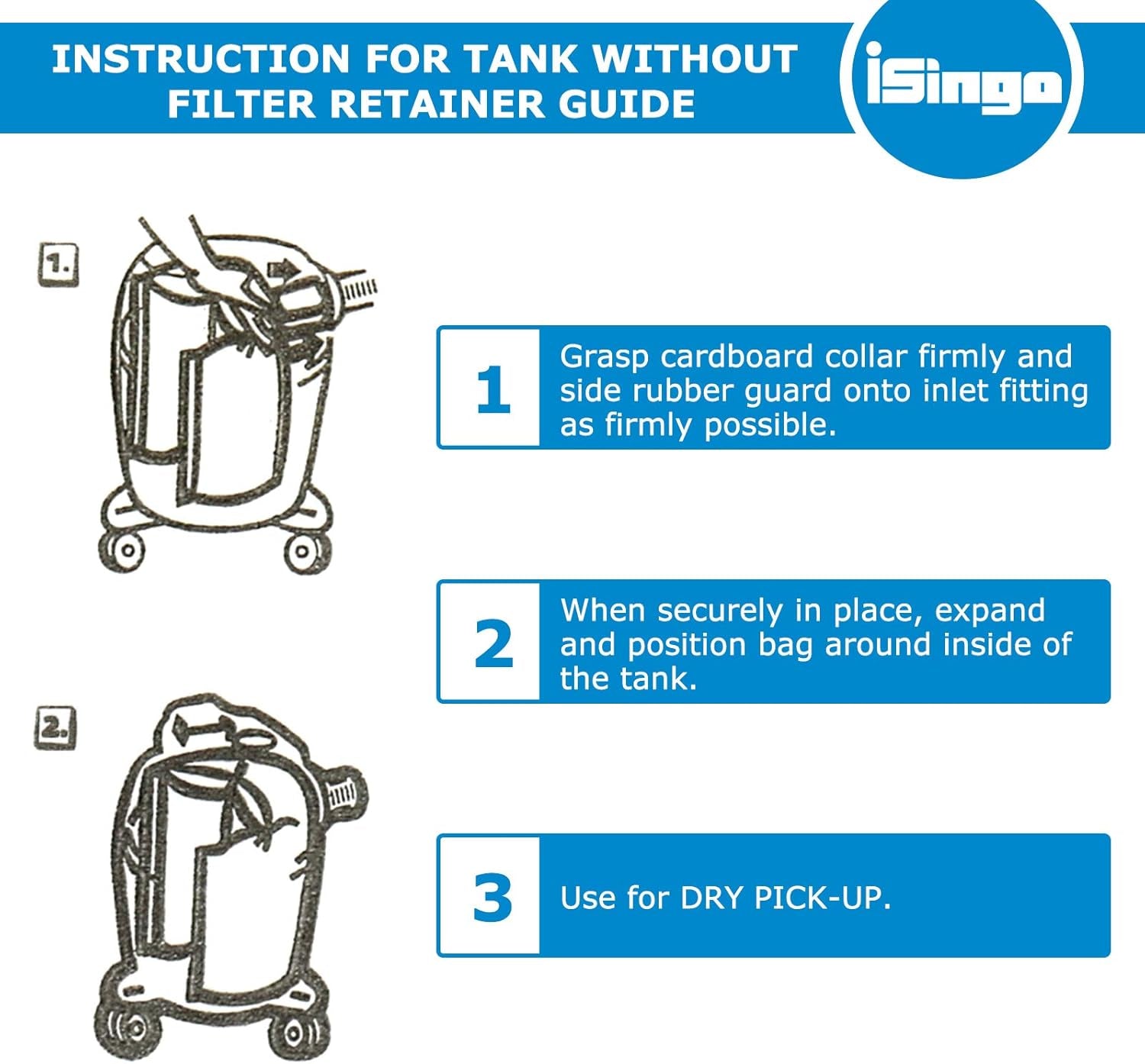 10 Pack Shop Vac Bags 9067200, 90672 Type I + Type F Replacement for Shop Vac 10-14 Gallon Vacuum, Part # 90662 & 90672